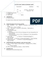 Formulir Deteksi Dini Tumbuh Kembang Anak Kosong