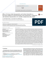 V. Arul Mozhi Selvan Et. Al (2014). Effect of Cerium Oxide Nanoparticles and Carbon Nanotubes as Fuel-borne Additives in Diesterol Blends on the Performance, Combustion and Emission Characteristics of a Variable Com