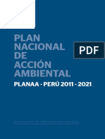 Plan Nacional Ambiental Al 2021.