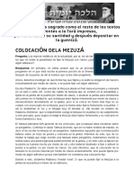 COLOCACIÓN DELA MEZUZÁ _ Halajá Diaria Según La Opinión de Marán Rabí Ovadiá Yosef ZT_L