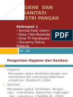 Hygiene Dan Sanitasi Industri Pangan