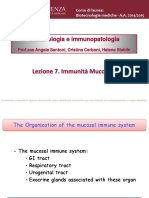 Lezione 7. Immunita - Mucosale