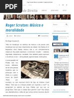 Roger Scruton - Música e Moralidade - A Destruição Da Melodia