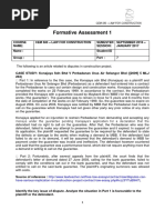 Formative Assessment 1 - CEM583