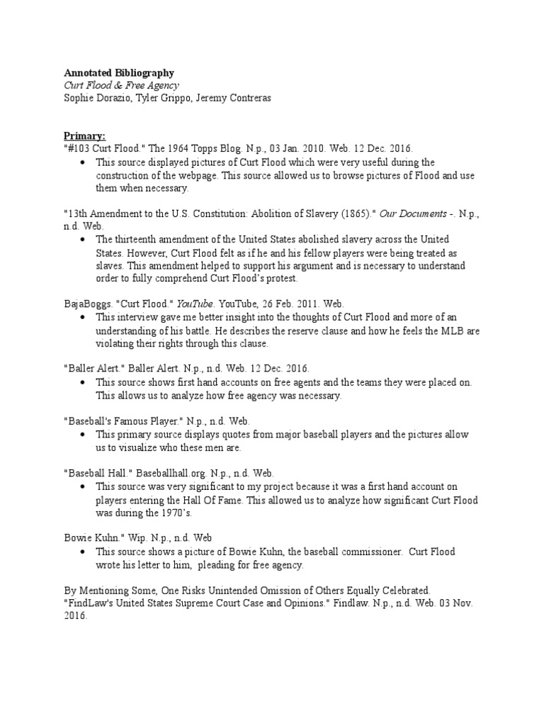 Free apa annotated bibliography template image