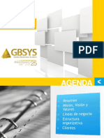 Presentacion de GBSYS - Español- Septiembre 2016
