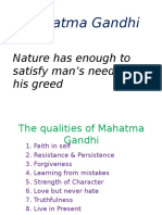Mahatma Gandhi: Nature Has Enough To Satisfy Man's Need Not His Greed