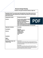Research Design Planning Template