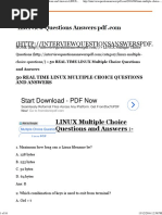 Download 50 REAL TIME LINUX Multiple Choice Questions and Answers-LINUX Multiple Choice Questions by niraj_solanki_5 SN334058825 doc pdf
