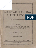 Vitéz Várady Géza Viktor: A Magyar Katona Útmutatója.