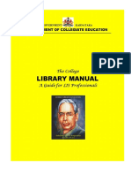GOK - 4TH SEP The College Library Manual