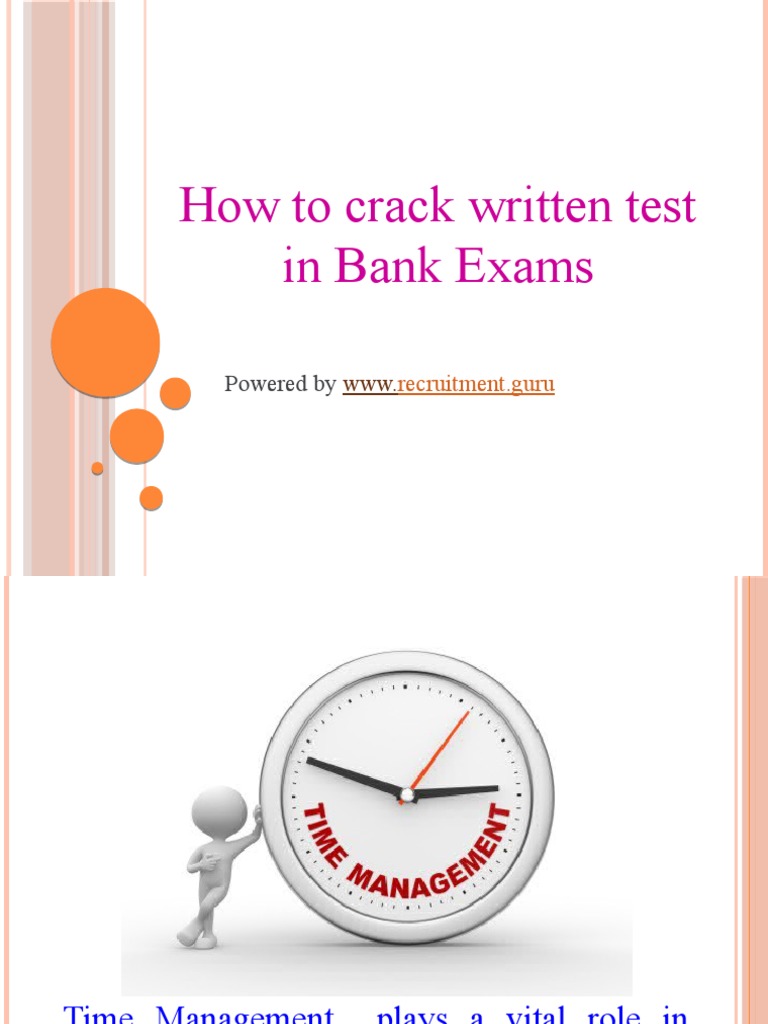 Bank Exam Written Test Strategies | PDF | Business