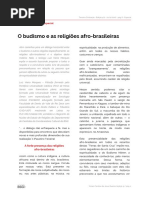 o Budismo e as Religioes Afro Brasileiras