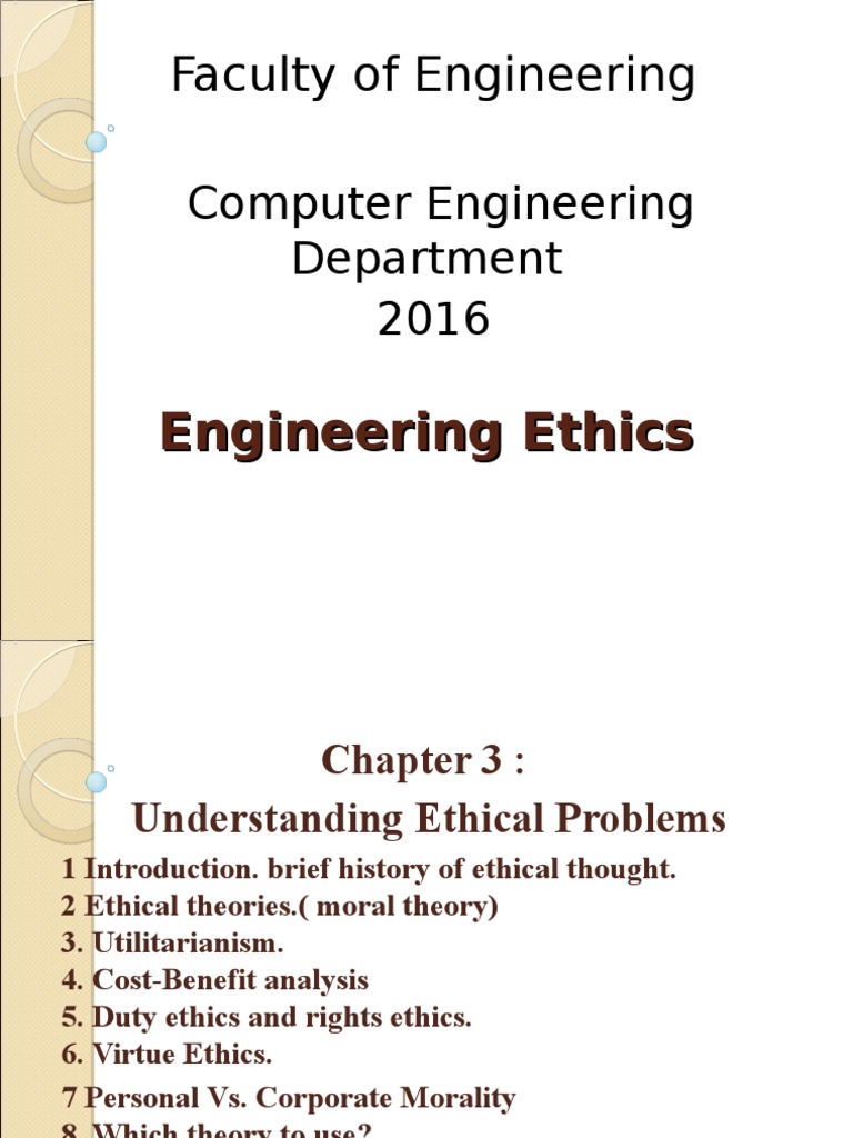 Engineering Ethics: Theories and Applications | PDF | Virtue Ethics ...