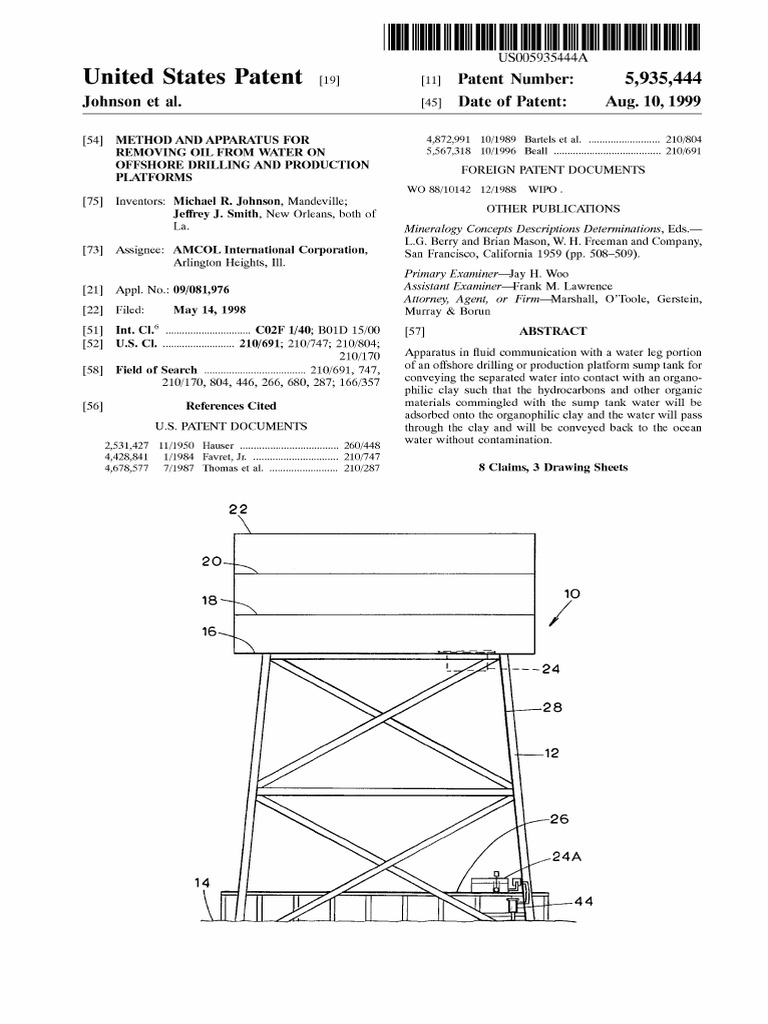United States Patent (19) : Johnson Et Al. (45) Date of Patent ...