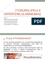 Fenilcetonúria PKU e Hiperfenilalaninemias 