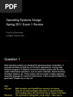 OS Sample Exam1 Review 2011 S