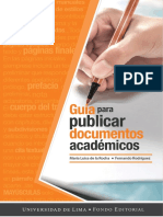 GUIA para publicar documentos académicos
