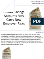 Health Savings Accounts May Carry New Employer Risks