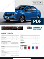 Ficha Técnica Geely 515 Sedán