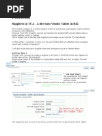 Functional: Suppliers in TCA - A Dive Into Vendor Tables in R12