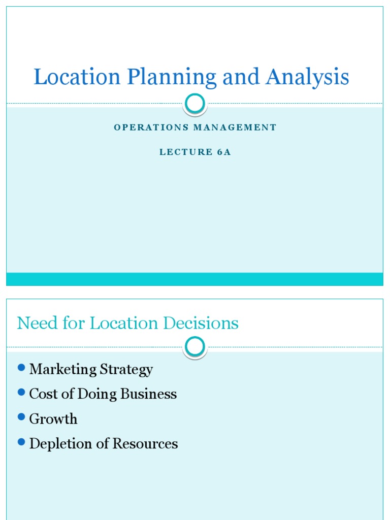 Location Planning and Analysis Guide | PDF | Strategic Management | Retail