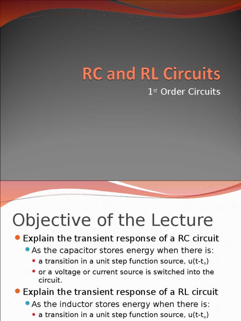 RC and RL Circuits - FR | PDF | Electrical Network | Electrical Circuits