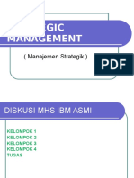 Strategic Management: (Manajemen Strategik)
