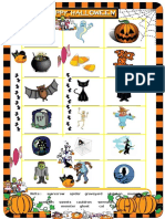 Halloween Picture Dictionary Exercise
