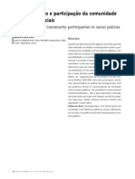 TEXTO 8 - Gohn, R. (2004). Empoderamento e Participação Da Comunidade Em Políticas Sociais. Saúde e Sociedade, 13(2).