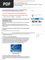 Download 200 TOP ELECTRICAL ENGINEERING Interview Questions and Answers PDF- EEE Electrical Engineering Interview Questions by MohammedNewaz SN334096942 doc pdf