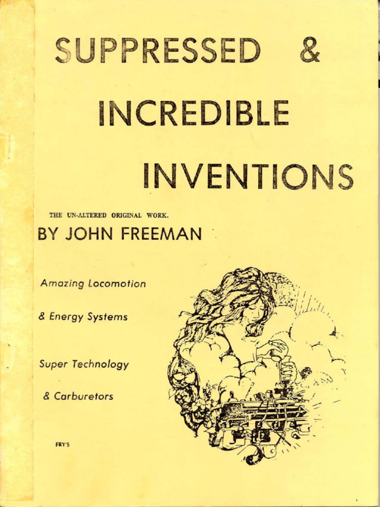 Suppressed and Incredible Inventions by John Freeman (1976 by photo