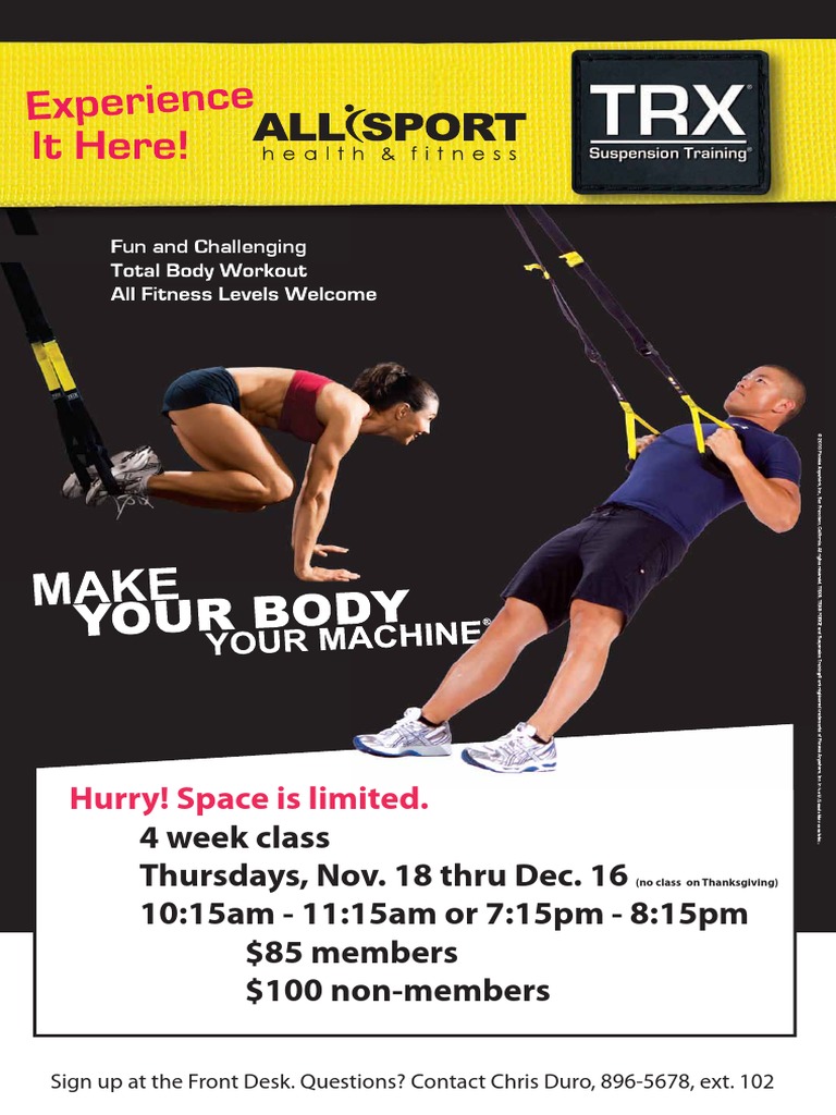 TRX Total Body Workout Class | PDF | Wellness