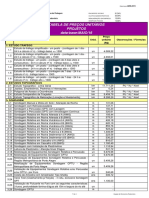 DAER tabela preços projetos