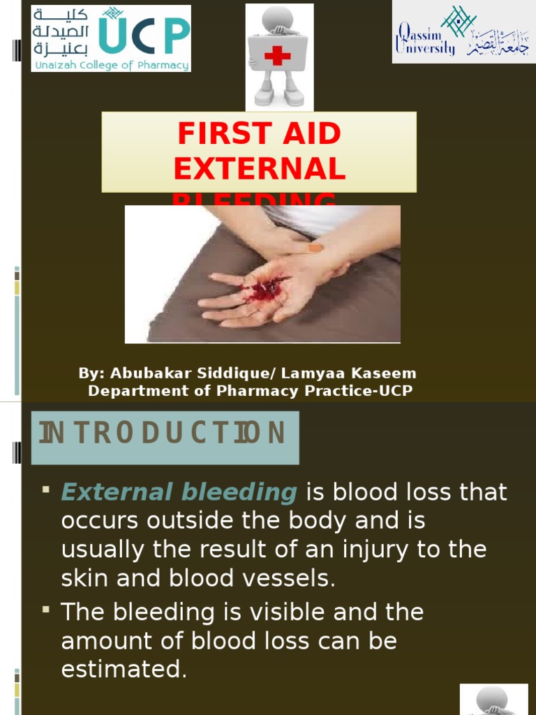 First Aid for External Bleeding | PDF