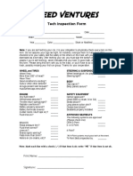 Tech Inspection Form: Street Tires: Race Tires