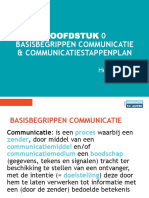 HFST 0 Basisbegrippen Communicatie & Communicatiestappenplan