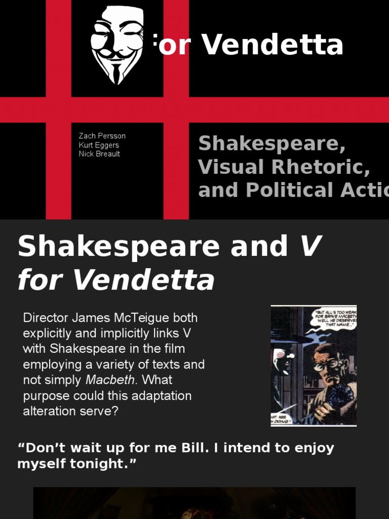 V For Vendetta And Macbeth Comparison