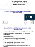 1.3 Caracteristicas de La UNC Como Organizacion. Resumen PDF