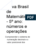 Prova Brasil de Matemática