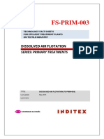 INDITEX FS PRIM 003 Dissolved Air Flotation