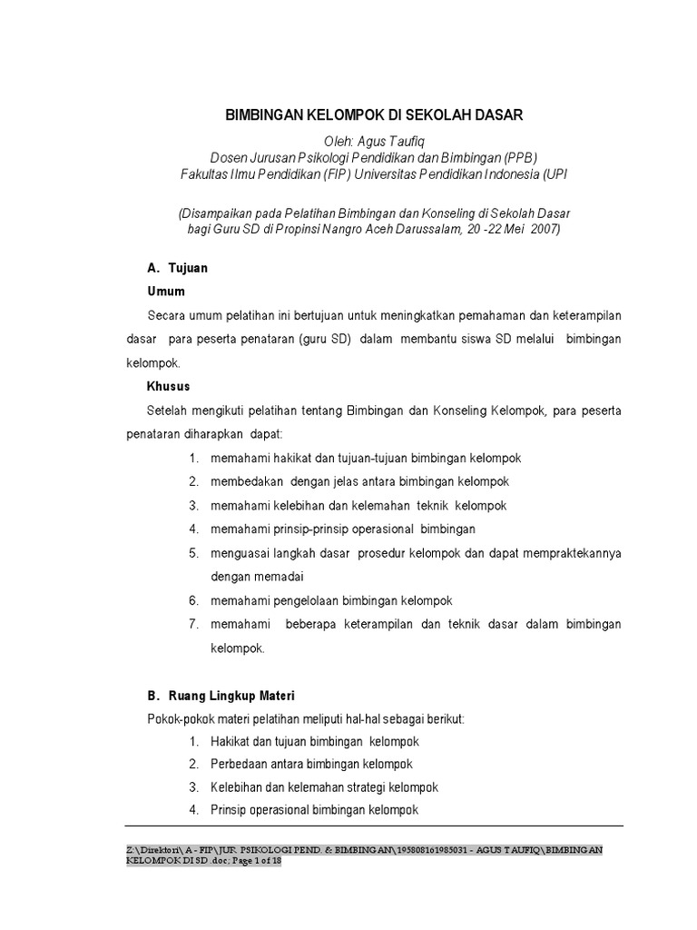 Jelaskan Apa Tujuan Bimbingan Konseling Dalam Aspek Pendidikan