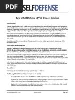 Download Law of Self Defense LEVEL 1 Class Syllabus v161213 PDF by Law of Self Defense SN334115364 doc pdf