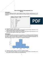 Cuestionario de Estadística para Ingeniería I (FC) (2016-2) Problema 1