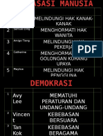 1 Melindungi Hak Kanak-Kanak 2 Menghormati Hak Wanita 3 Melindungi Hak Pekerja 4 Menghormati Hak Golongan Kurang Upaya 5 Melindungi Hak Pengguna