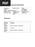 Pelvis Female Ultrasound Worksheet | PDF