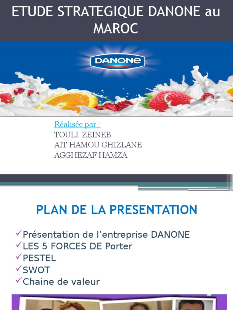 Stratégie De Diversification Danone – WMCKD
