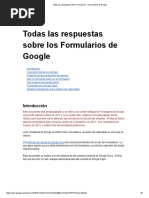 Todas Las Respuestas Sobre Formularios - Documentos de Google