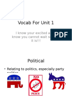 Vocab For Unit 1