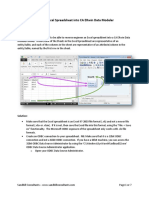 Reverse Engineer An Excel Spreadsheet Into CA ERwin Data Modeler